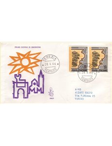 ITALIA 1966 FDC (Venetia) Propaganda turistica ord