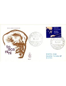ITALIA 1967 FDC (Venetia) Arturo Toscanini ord