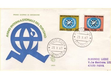 ITALY 1967 FDC (Venice) Year of tourism ord