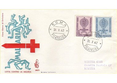 ITALIA 1962 FDC (Venetia) Lotta contro la malaria