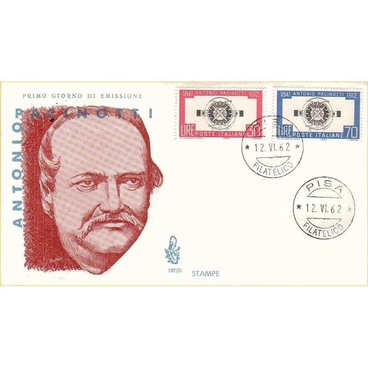 ITALIA 1962 FDC (Venetia) Antonio Pacinotti