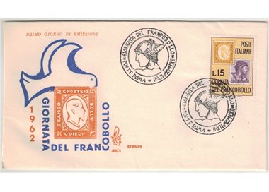 ITALIA 1962 FDC (Venetia) Giornata del francobollo (2)