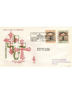 ITALIA 1962 FDC (Venetia) Concilio ecumenico exp (3)