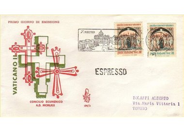 ITALIA 1962 FDC (Venetia) Concilio ecumenico exp (3)