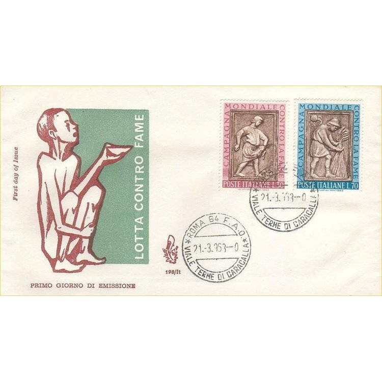 ITALIA 1963 FDC (Venetia) Lotta contro la fame