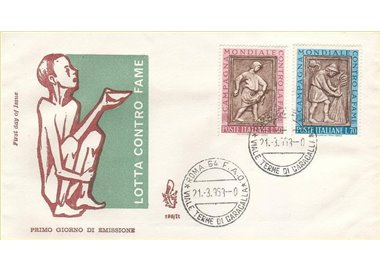ITALY 1963 FDC (Venice) Fight against hunger