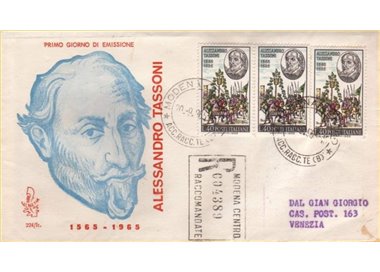 ITALIA 1965 FDC (Venetia) Alessandro Tassoni racc