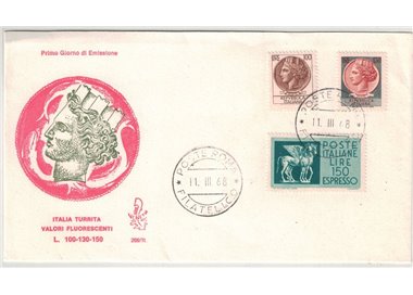 ITALY 1968 FDC (Venice) Siracusana 3v