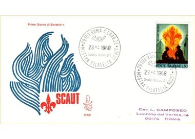 ITALIA 1968 FDC (Venetia) Scautismo ord