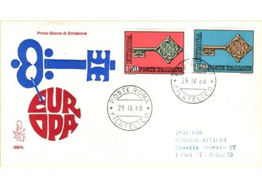ITALIA 1968 FDC (Venetia) Europa Cept ord