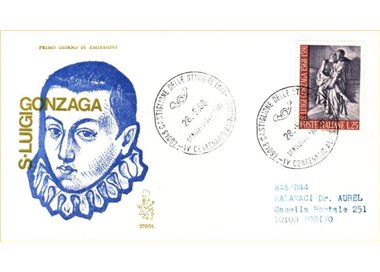 ITALY 1968 FDC (Venetia) San Luigi Gonzaga ord
