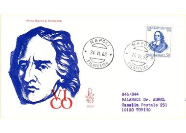 ITALY 1968 FDC (Venice) Giambattista Vico ord