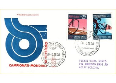 ITALIA 1968 FDC (Venetia) Ciclismo ord