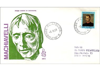 ITALY 1969 FDC (Venice) Niccolò Machiavelli ord