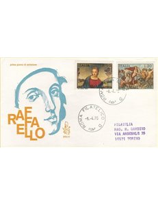 ITALY 1970 FDC (Venice) Raffaello Sanzio ord
