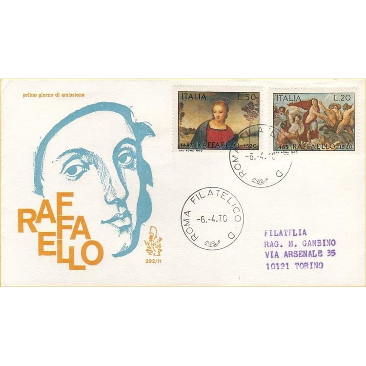 ITALY 1970 FDC (Venice) Raffaello Sanzio ord