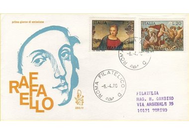 ITALY 1970 FDC (Venice) Raffaello Sanzio ord