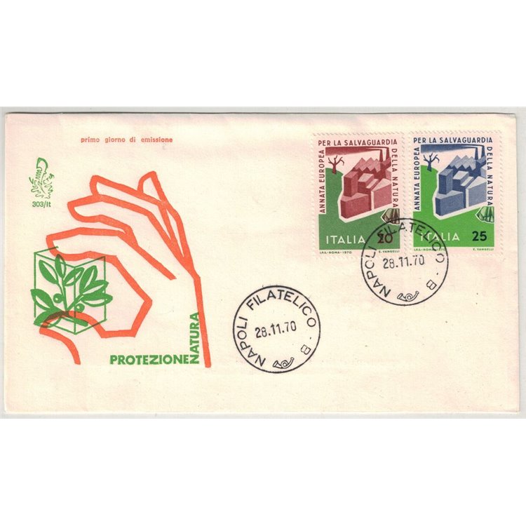 ITALIA 1970 FDC (Venetia) Salvaguardia natura na