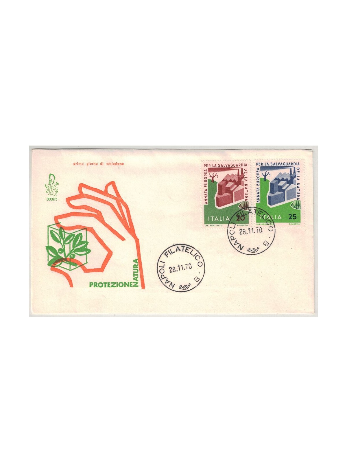 ITALY 1970 FDC (Venice) Nature Conservation