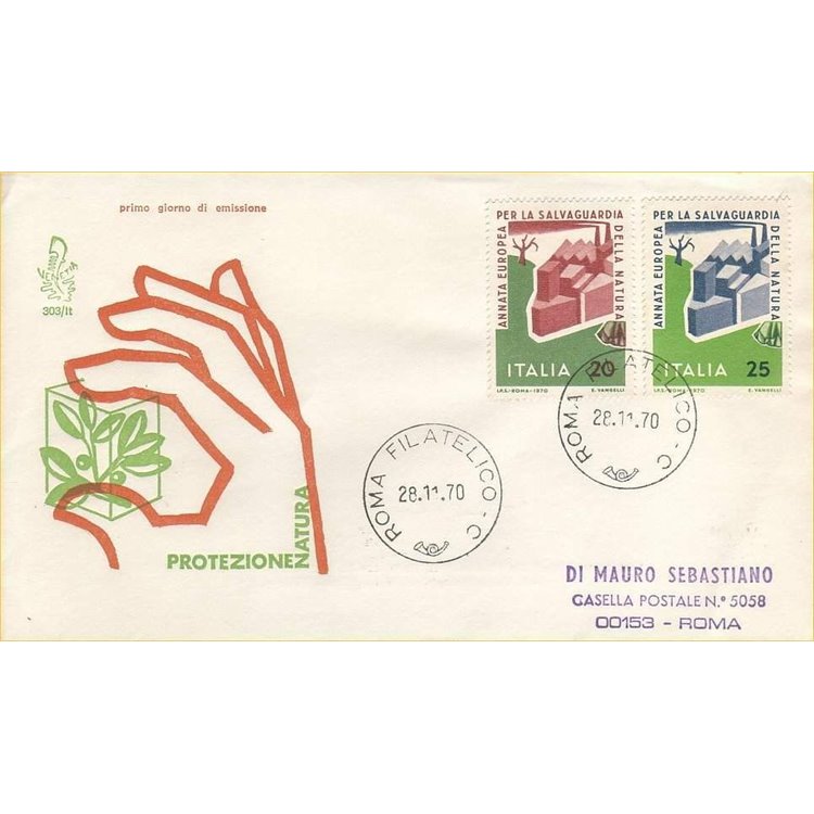 ITALY 1970 FDC (Venice) Nature Conservation Ordinance