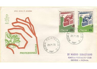 ITALIA 1970 FDC (Venetia) Salvaguardia natura ord