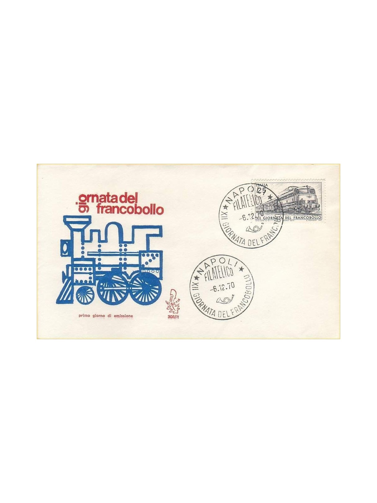 ITALIA 1970 FDC (Venetia) Giornata del francobollo na