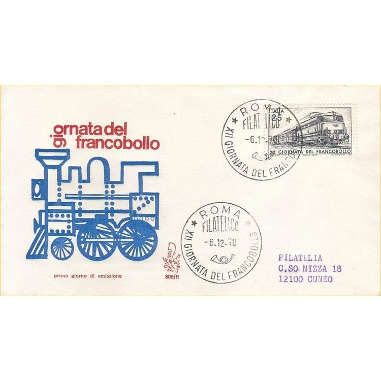 ITALY 1970 FDC (Venice) Ordinary Stamp Day