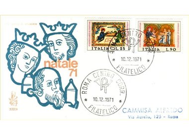 ITALIA 1971 FDC (Venetia) Natale ord rm