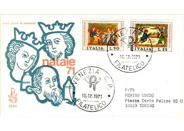 ITALIA 1971 FDC (Venetia) Natale ord ve