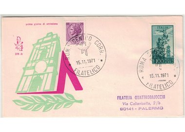 ITALIA 1971 FDC (Venetia) Torre del Campidoglio ord sir