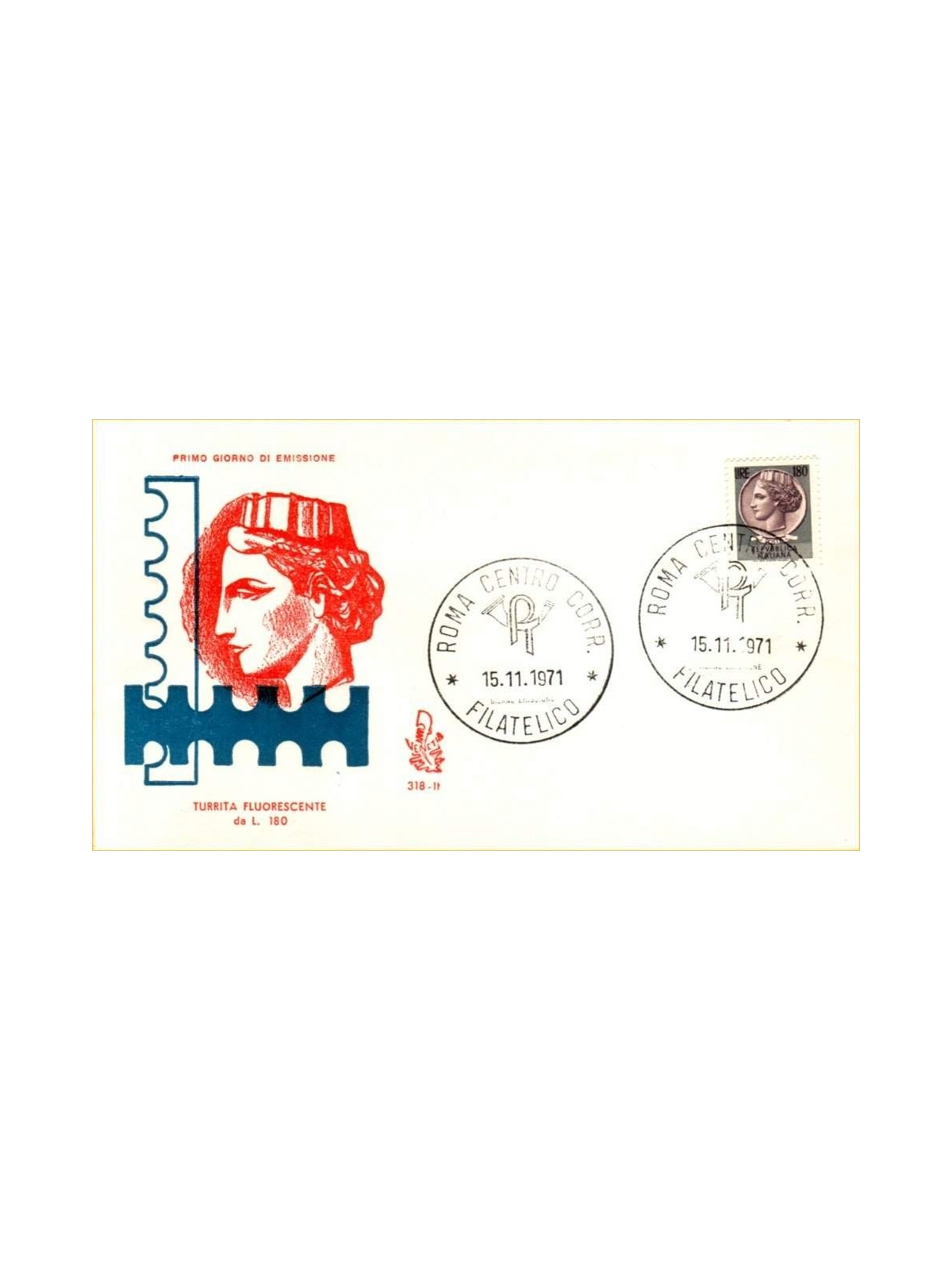 ITALY 1971 FDC (Venice) Syracuse