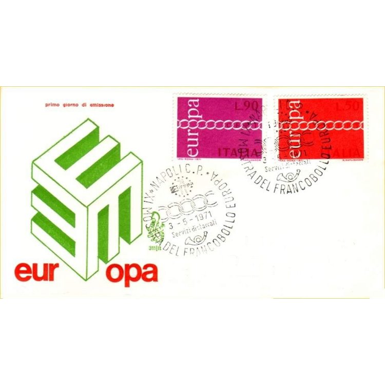 ITALIA 1971 FDC (Venetia) Europa Cept