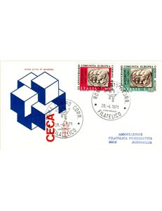 ITALIA 1971 FDC (Venetia) Ventennale CECA ord