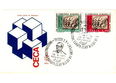 ITALIA 1971 FDC (Venetia) Ventennale CECA