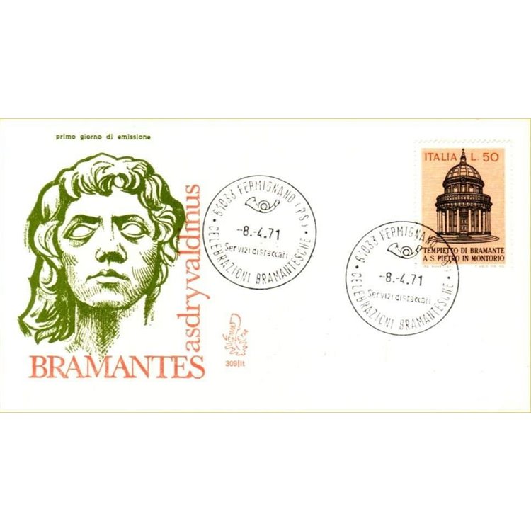 ITALIA 1971 FDC (Venetia) Tempietto Bramante