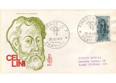 ITALIA 1971 FDC (Venetia) Benvenuto Cellini ord