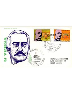ITALIA 1972 FDC (Venetia) Giovanni Verga ord ct