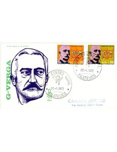 ITALY 1972 FDC (Venice) Giovanni Verga ord rm
