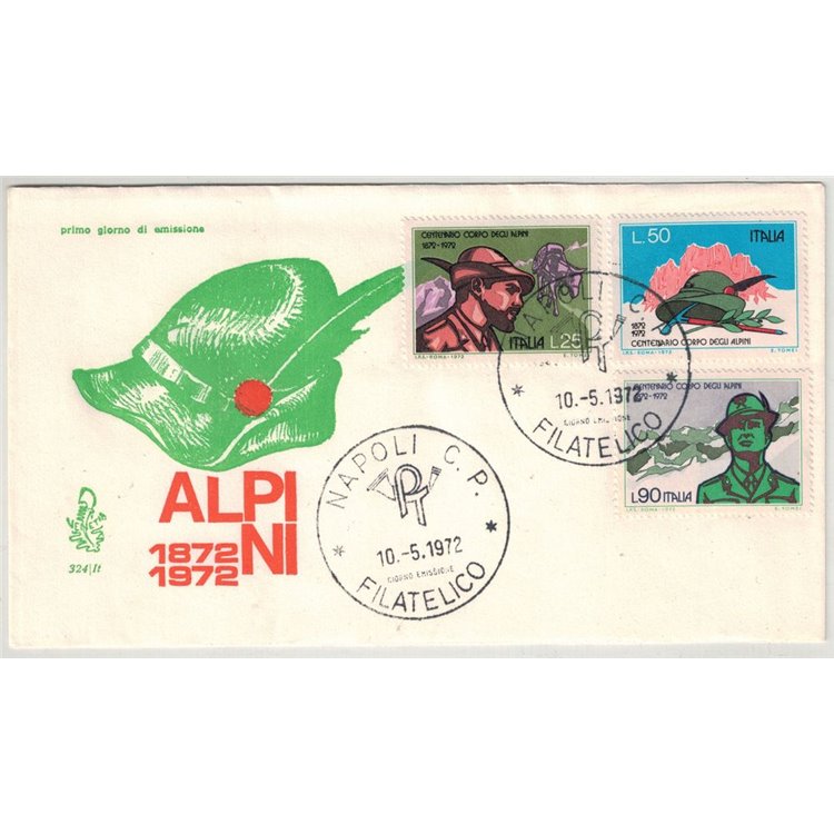 ITALY 1972 FDC (Venice) Alpine Corps