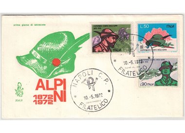 ITALY 1972 FDC (Venice) Alpine Corps