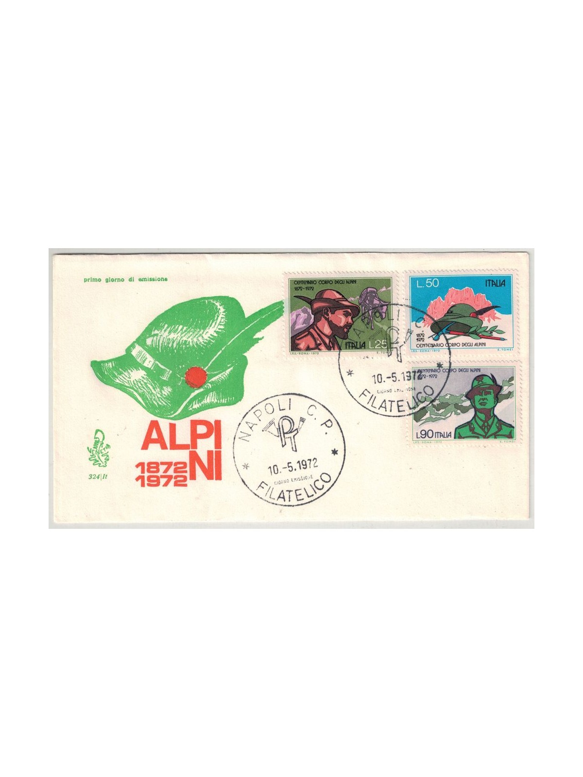 ITALY 1972 FDC (Venice) Alpine Corps