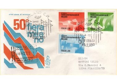 ITALY 1972 FDC (Venice) Milan Fair collect