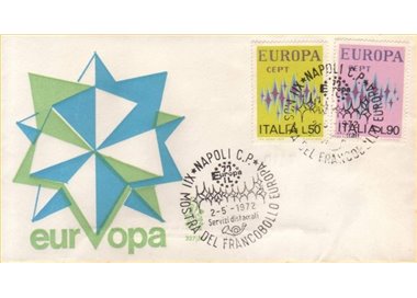 ITALIA 1972 FDC (Venetia) Europa Cept na