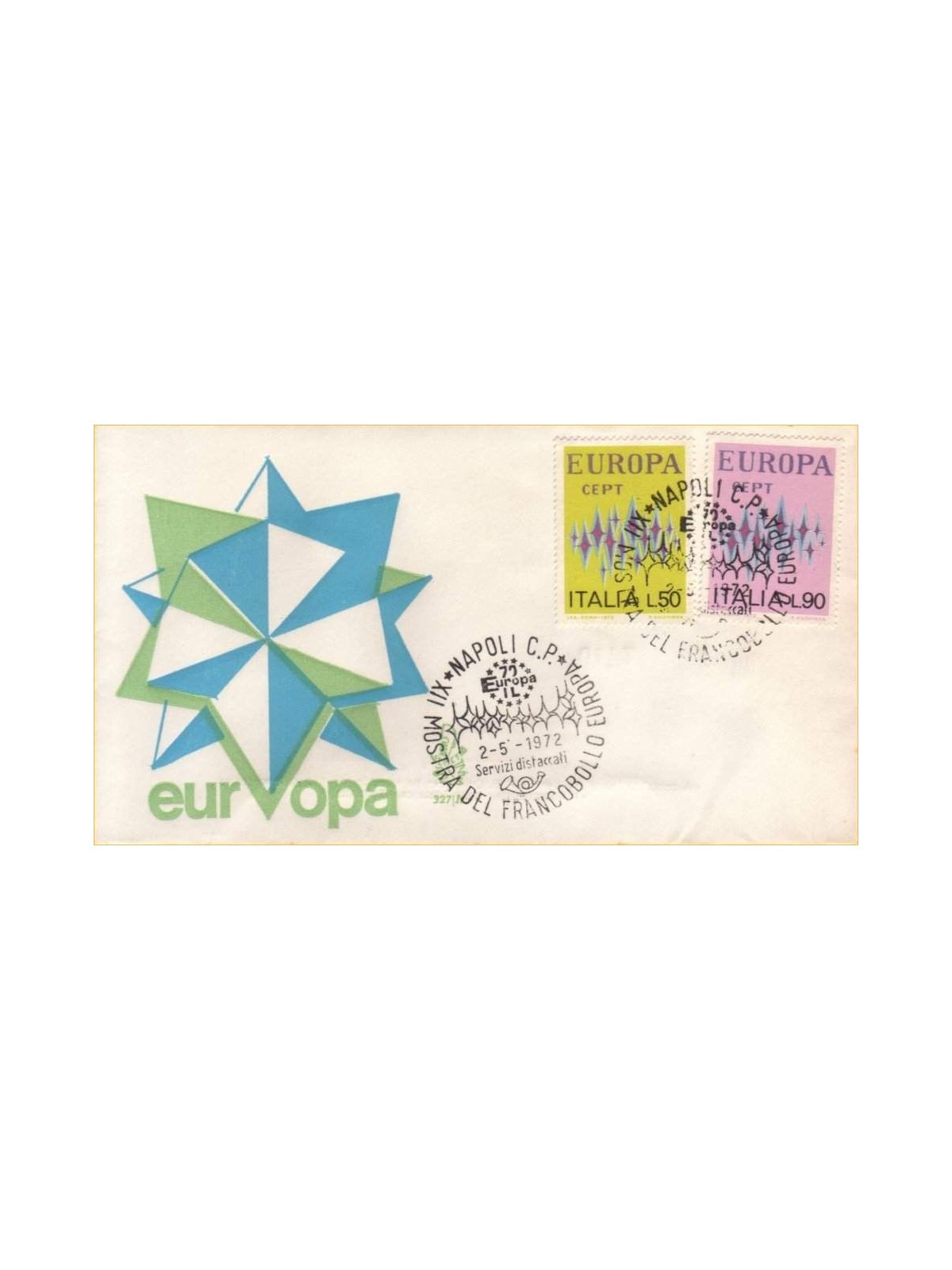 ITALIA 1972 FDC (Venetia) Europa Cept na