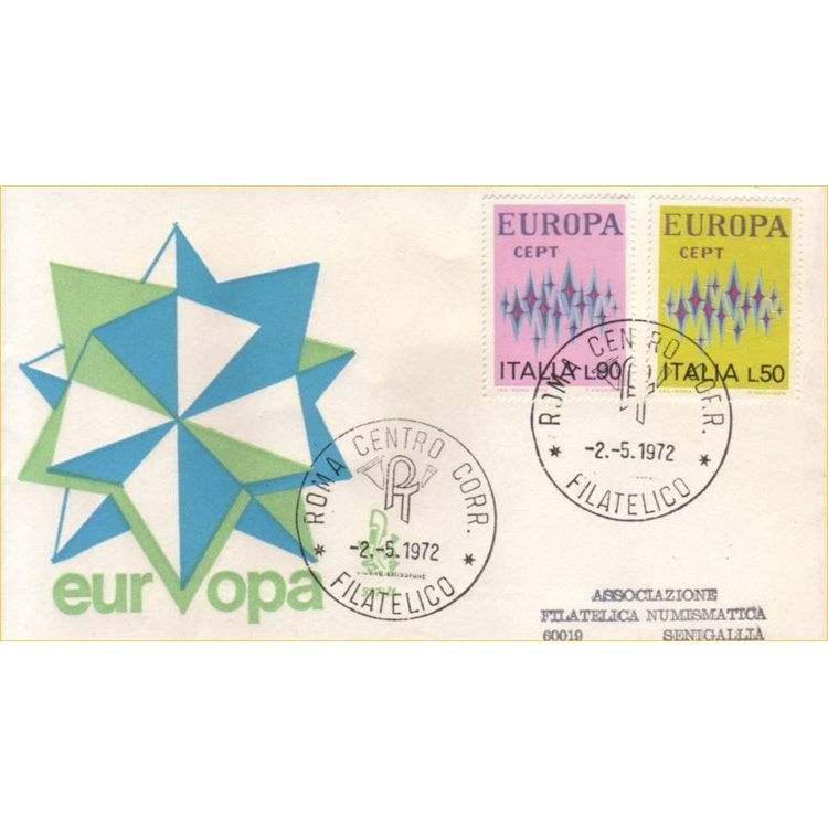 ITALIA 1972 FDC (Venetia) Europa Cept ord rm