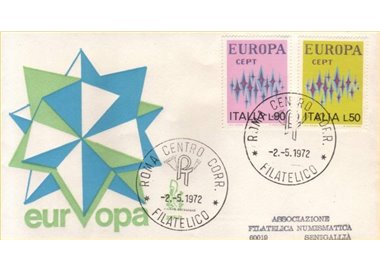 ITALIA 1972 FDC (Venetia) Europa Cept ord rm