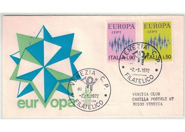 ITALIA 1972 FDC (Venetia) Europa Cept ord ve