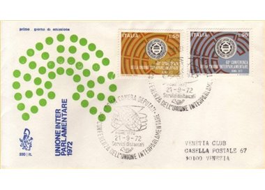 ITALIA 1972 FDC (Venetia) Unione interparlamentare ord