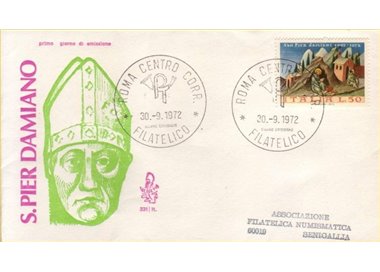 ITALIA 1972 FDC (Venetia) San Pier Damiani ord