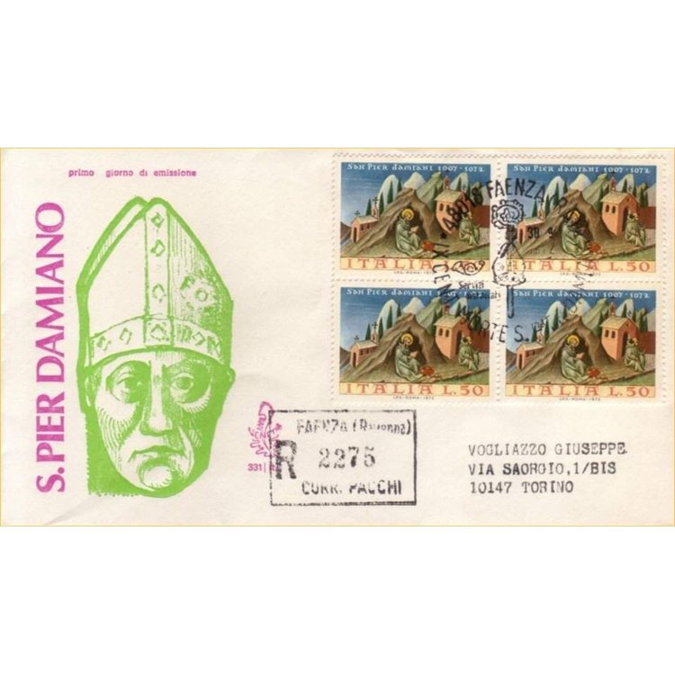 ITALY 1972 FDC (Venice) San Pier Damiani collection
